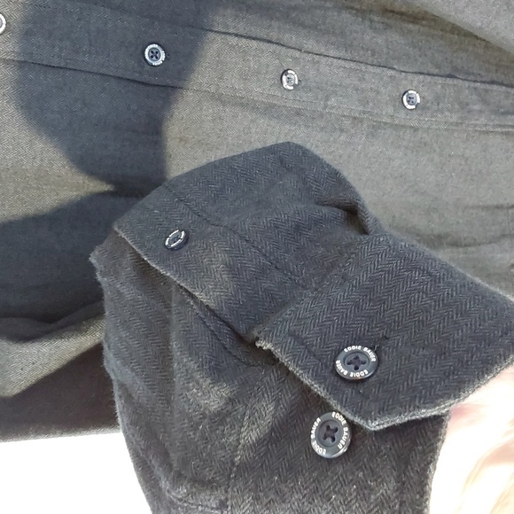 Eddie Bauer- Mens Black Pocket Longsleeve Button Down Shirt Excellent! Sz.XXL - Picture 5 of 9